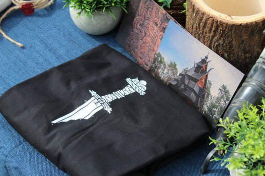 Freyr's Sword - Pocket - Premium Heavy Tee • By Midgard Dweller