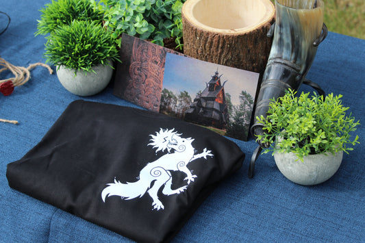 Skoll - Pocket - Premium Heavy Tee • By Midgard Dweller