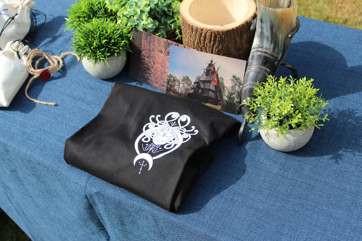 Eir Godmask  - Pocket - Premium Heavy Tee • By Einarr's Journey